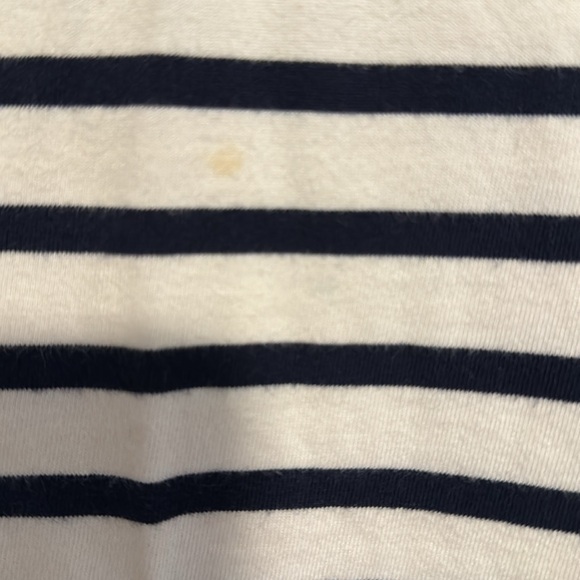 JCrew Factory Striped Peplum Sleeve Tshirt size S - Picture 3 of 4